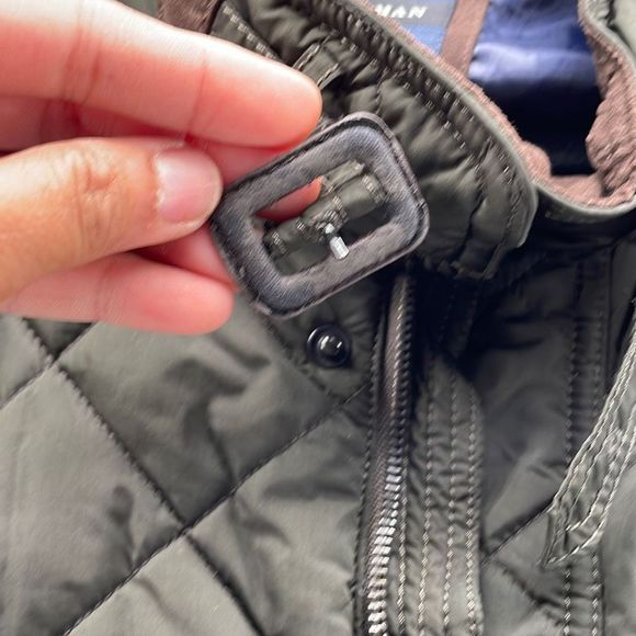 Zara Man Jacket XL Men Button Front with Pockets Quilted Green Long Sleeve Warm - Picture 15 of 16